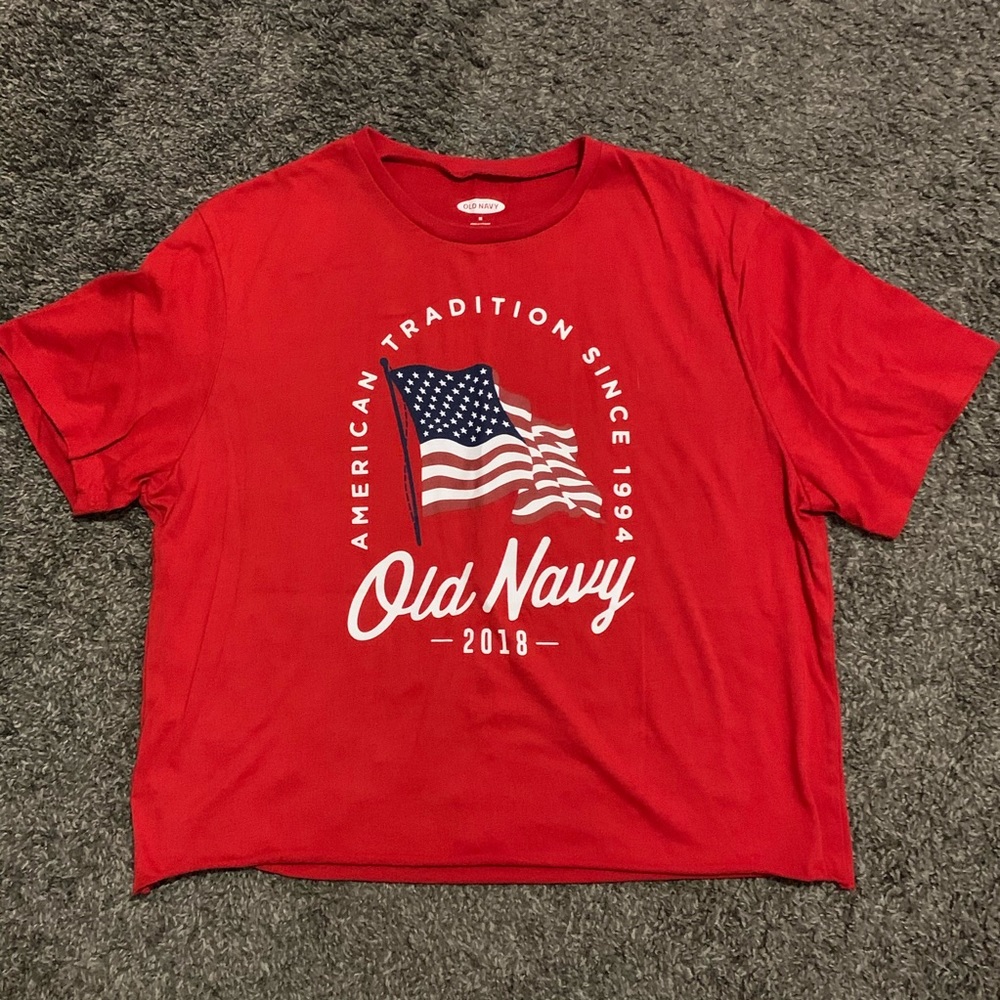 OLD NAVY AMERICAN TRADTION SHIRT CROPPED